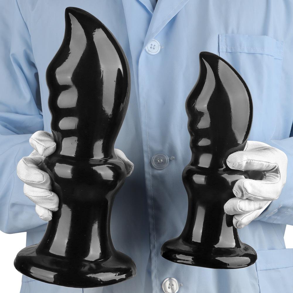 Extra Large Black PVC Butt Plug Anal Sex Toy Dildo Masturbator Big Dick Gay Fisting 18+