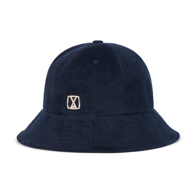 VARZAR VA Square Stud 6-Panel Bucket Hat Navy