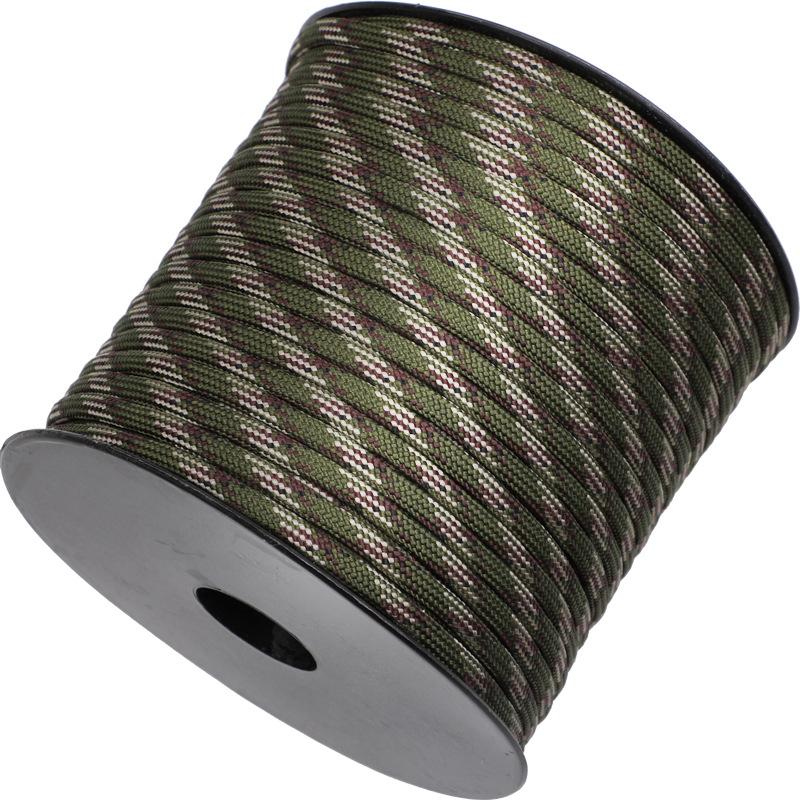 50 Meter Long Spool Mounted 4mm 9 Core Umbrella Rope Outdoor Camping Emergency Survival Rope Tent Awning Rope Windproof Rope