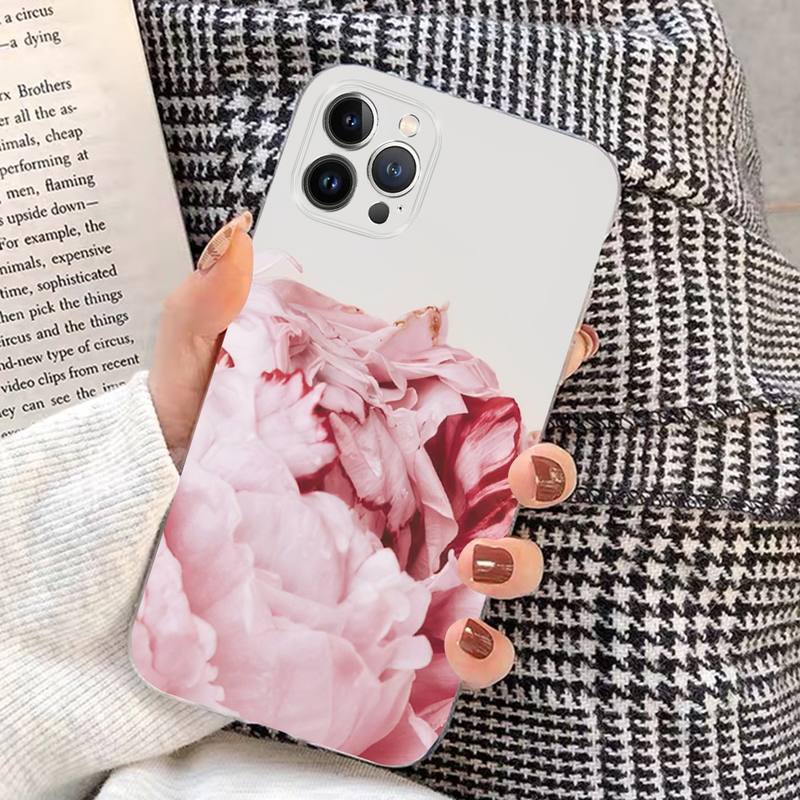 

Подходит для чехла для мобильного телефона iPhone 16, японского и корейского тюльпана, маленького свежего нового чехла для мобильного телефона с изображением розы для девочек 16plus