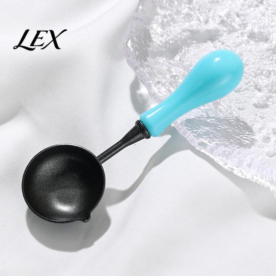 Heat Resistant Wax Spoon Seal with Ergonomic Handle, Non-Stick Sealing Stamp Melting Spoon, Handle Warmer for Envelope & Letter Art Crafts Crafting