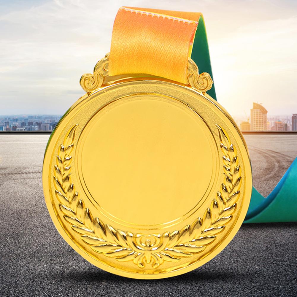 10Pcs Gold/Silver/Bronze Medal Award Medals with Neck Ribbon Students Rewards 5.2cm Competition Prize Medals for Sports Games