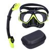 Snorkeling AntiFog Goggles Set Diving Glasses with Full Dry Snorkel for Kids Adults(Blue GogglesSnorkel )