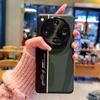 Vegan Leather Case For Oppo Find X7 Ultra X8 Pro X8S+ Plus New Luminous Fluorescence Contrasting Colors With Metal Camera Ring