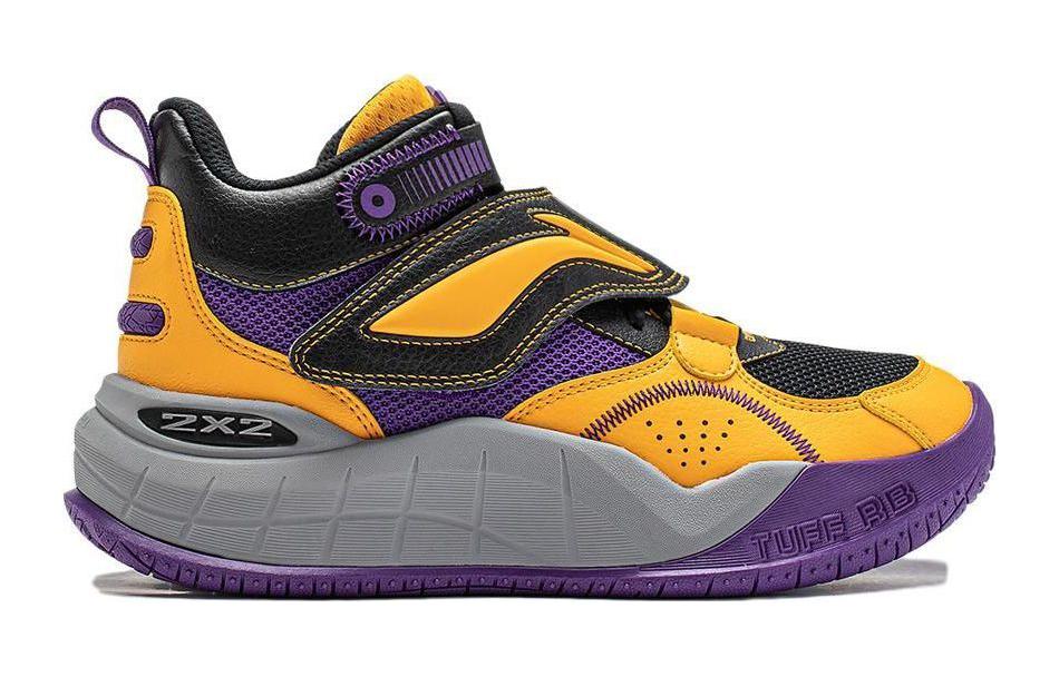 Li Ning YOUNG Domain Slip Resistant Cushioning Abrasion Resistant High top Children's Basketball Shoes YKBT092-3
