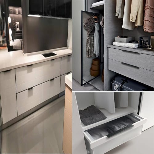 MOCOXYKLXY Door Handles, Hidden Door Handles, Aluminum Alloy Drawer Pulls, Furniture Handles, Cupboard/Cabinet Drawer Handles, Screw-in Knobs, Handrai