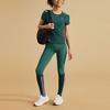 Skechers Solid High-Waisted Straight Leg Sports Leggings Women Leggings Green P224W139-04FQ