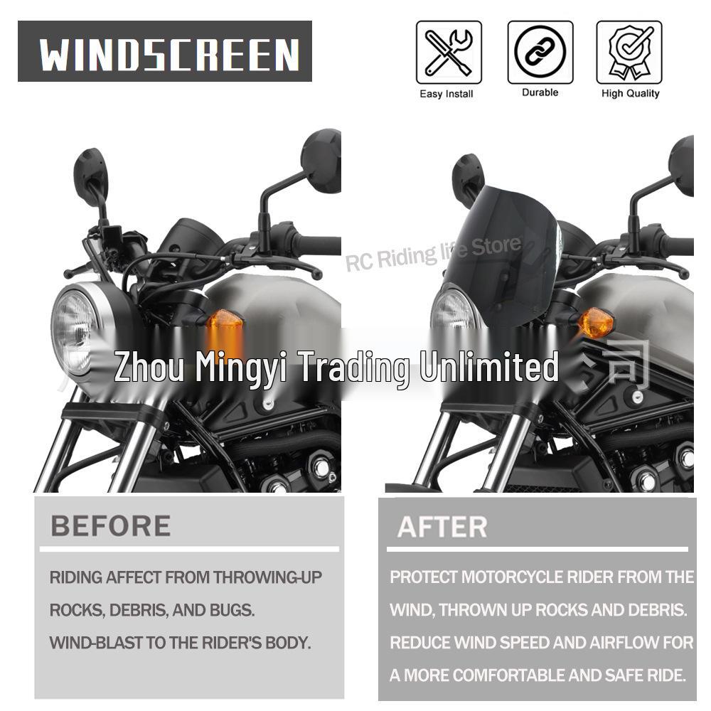 Honda CMX300/500 (2017-2021) Motorcycle Front Windshield Deflector