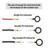 Universal Terminal Removal Tool Kit 41/76Pcs Electrical Connector Pin Depinning Tools Wire Pin Extractor Repair Car Disassembly