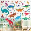 DECOWALL Dinosaur Wall Stickers Dinosaur Stickers for Wall Easy Application Glow-in-the-Dark - Luminous, Glow-in-the-Night Kids' Rooms, Boys'