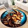 1pc Lion Head Chair Carpet for Office Non-Slip Mat for Office - Decorative Floor Mat  yy251030218