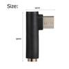 Portable L-shaped Type-C Jack Audio Adapter to 3.5mm for Mobile Phones Tablets