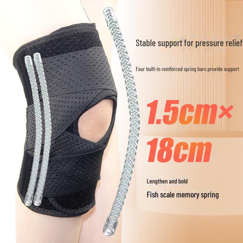 Japanese Summer Thin Sports Kneepads for Basketball, Cycling, and Running with Meniscus and Patellar Support