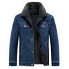 Giacca di Jeans Invernale Cappotto Caldo Pile Spesso Jeans Cappotto Uomo Giacca a Vento Pile Spesso Caldo Giacca Uomo Multi-tasche Cappotto di Cowboy
