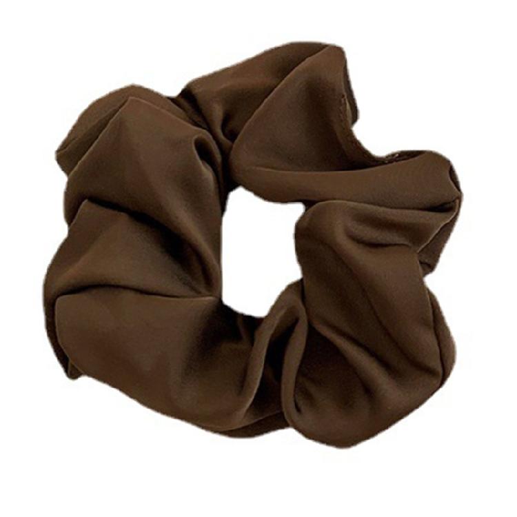 Elaborate Silk Like Hair Tie for Women Hair Rings Elegant Ruched Silk Like Scrunchies Oversized Hair Rope Hair Tie
