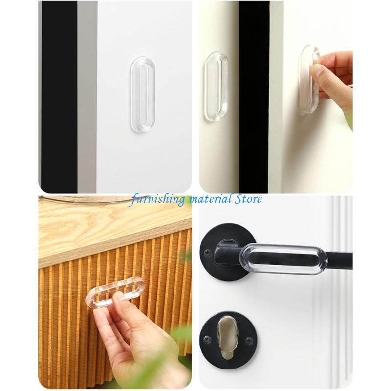 Y5GD Transparents Sliding Door Handle Auto Adhesive Removable and Reusable