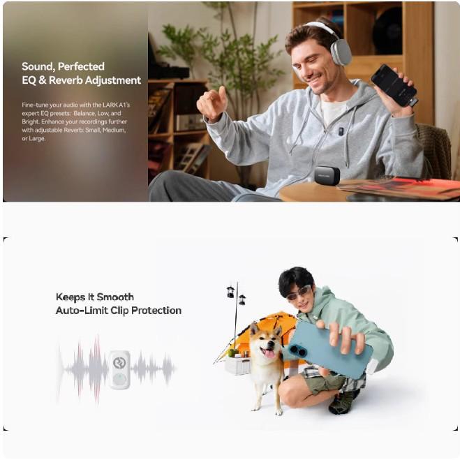 Germany 2026 Hollyland LARK A1 Dual Wireless Microphone System
