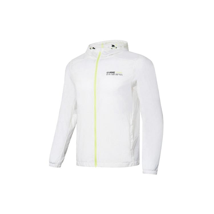 Куртки Li Ning Мужские Белые С капюшоном Умеренные Другие AFDR091-4 XXL
