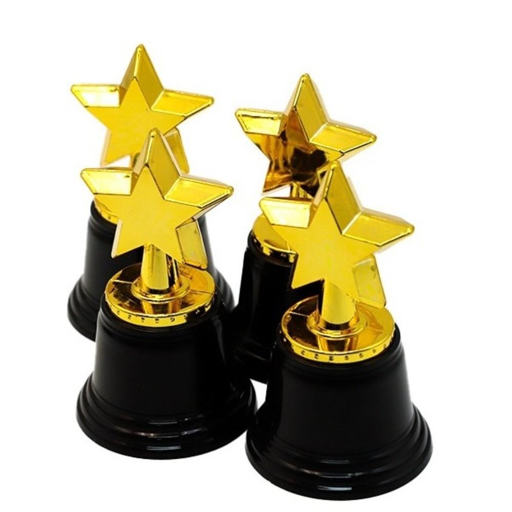 6Pack Plastic Star Trophies Plastic Material Kids Trophy Awards Star Trophy Awards  For Goodie Bags