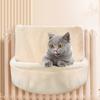 Hanging Cat Bed Cat Window Perch Bedside Plush Hammock Nest with Removable Washable Cover for Indoor Cats Sleeping Rest