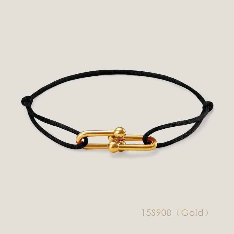 High Quality Classic Small U-Shape Charm Bracelets for Women Adjustable Silk Rope Bracelet Female Jewelry Gifts Wholesale