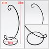Lunari Hanging Stand, Interior Hanging Hook Stand, Display Stand, Black, Aquarium/Terrarium Hanger