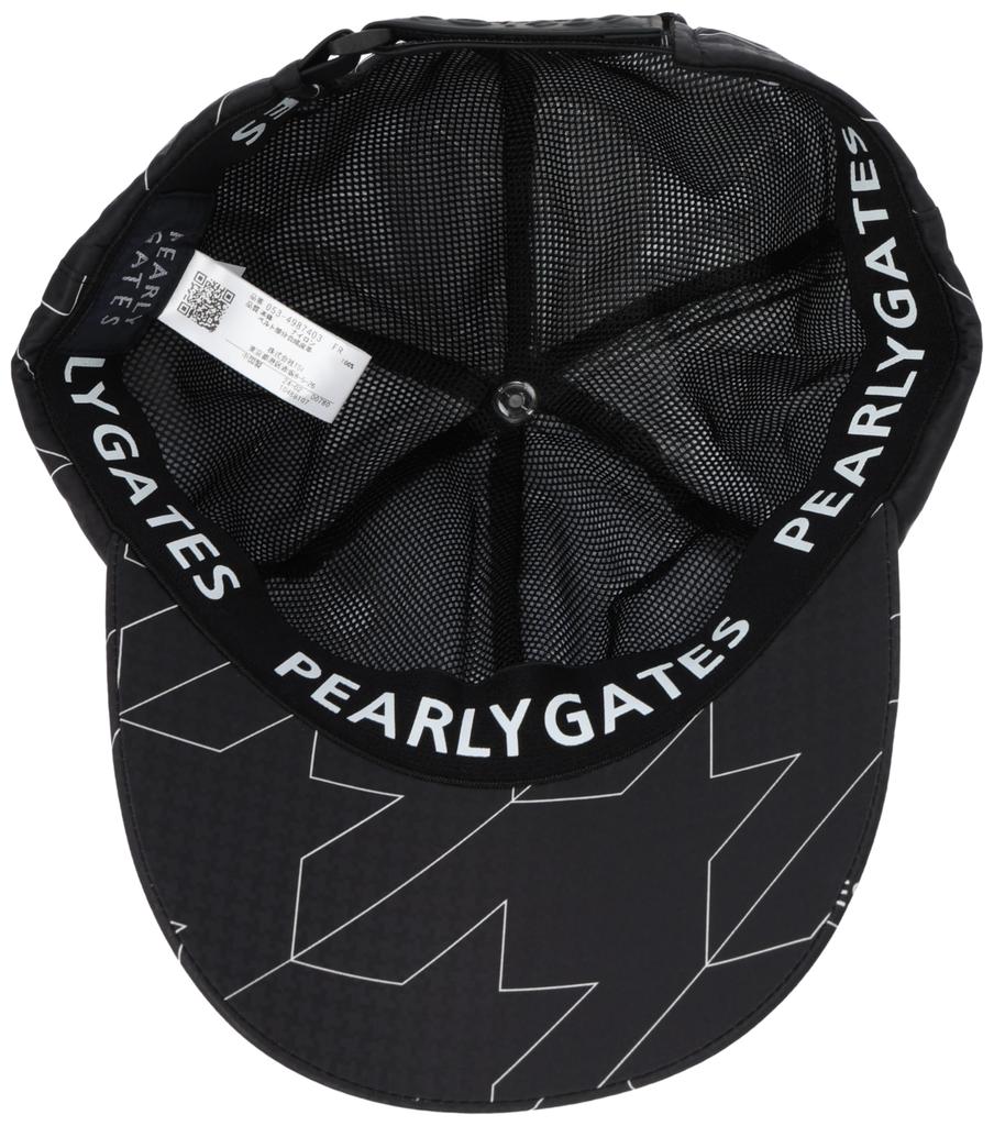 PEARLY GATES Rain Cap (Water-Repellent, Adjustable Size) / Golf Rain Gear / 053-4987403 122_Houndstooth FR