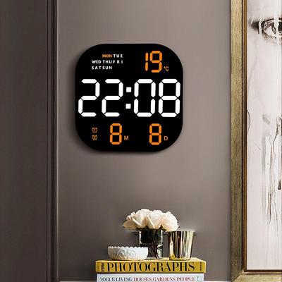 LED Ästhetischer Wand- & Tischwecker 6633: Modernes Design für Wohnzimmer & Nachttisch