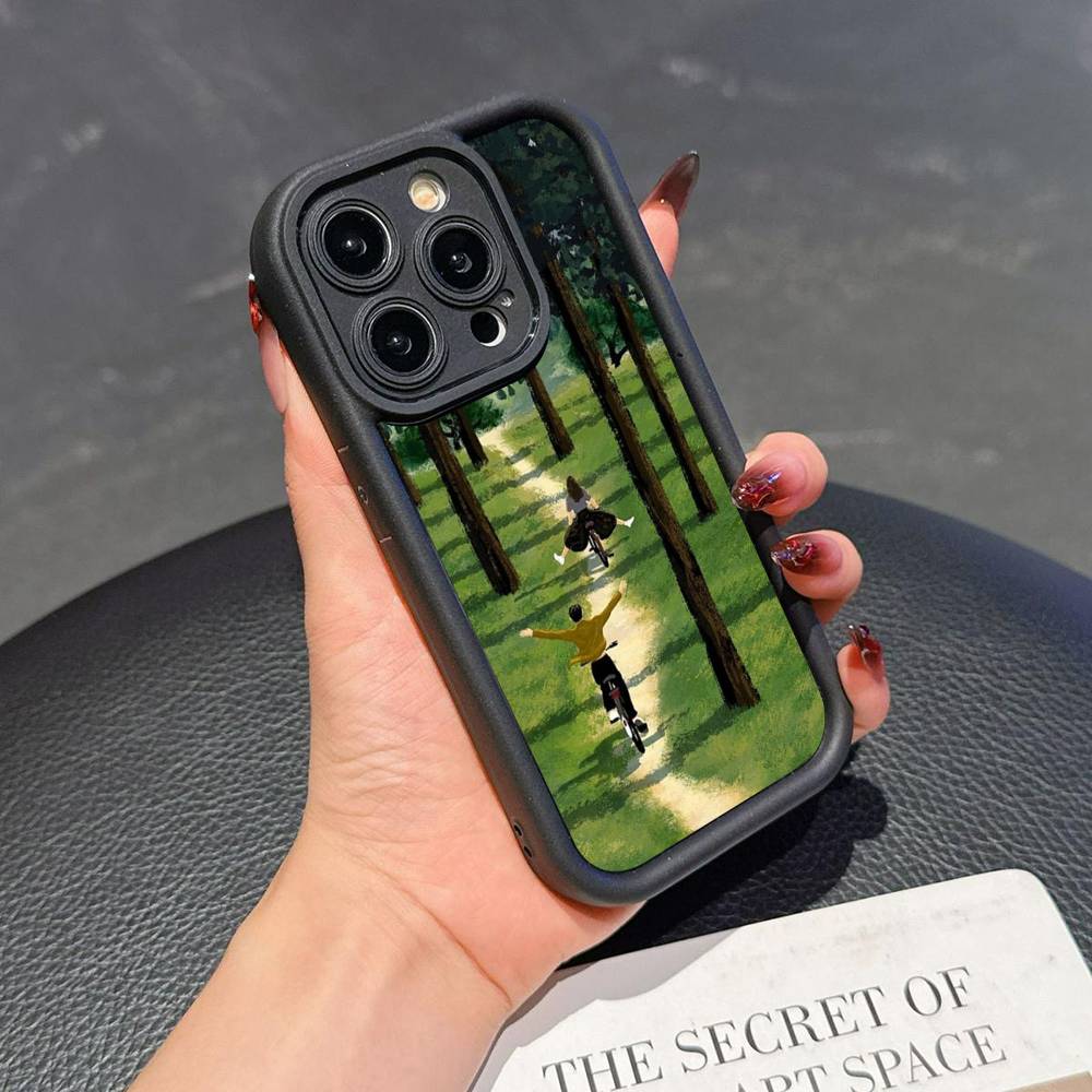 

Мультяшная трава Пригородный отдых Мягкий ТПУ Чехол для телефона Для iphone 17 Air 16 15 14 13 12 11 Pro Max Plus Чехол iPhone 14 pro
