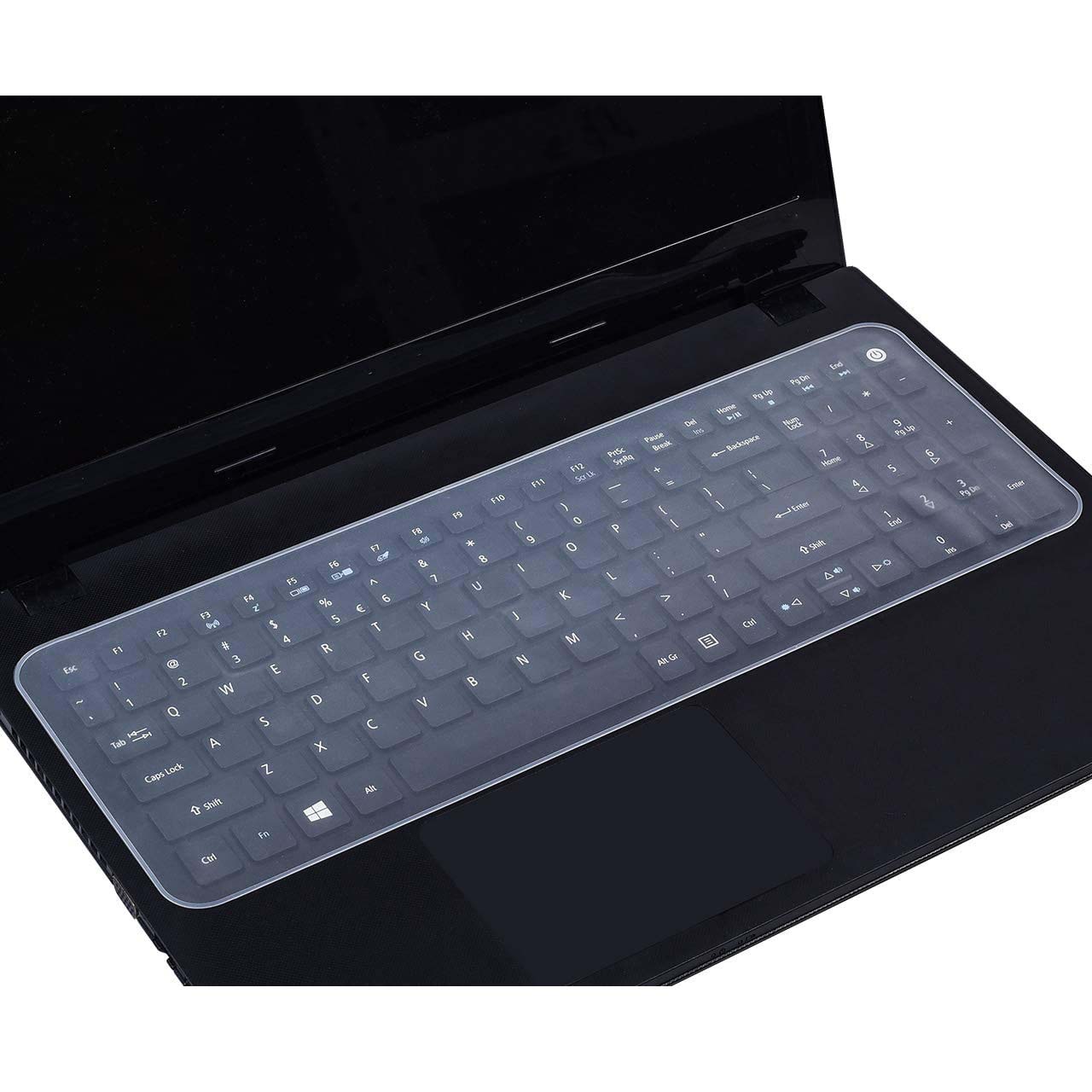 

Универсальный чехол для клавиатуры для ноутбуков с диагональю 13,3–14 дюймов/15,6–17,3 дюймов, ультратонкая силиконовая водонепроницаемая прозрачная защитная оболочка для клавиатуры