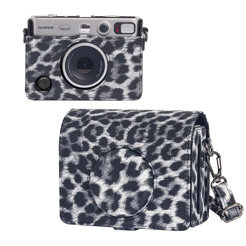 

[Фотолаборатория] Чехол для камеры Instax Mini EVO из ПУ кожи, мягкий защитный чехол с ремешком CAA46 серый