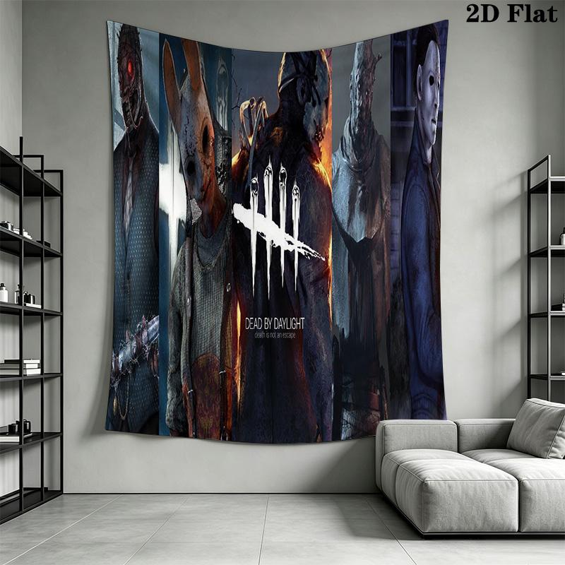 Dead Daylight 2D Flat Wall Tapestry Tapestry Background Cloth Fashion Print Wall Covering Decoration Homestay Soft Decoration Tapestry