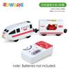 wooden Remote Control Magnetic Electric RC Train Compatible Toy Car Wooden Track Children's Train Car Track Toys for Kids