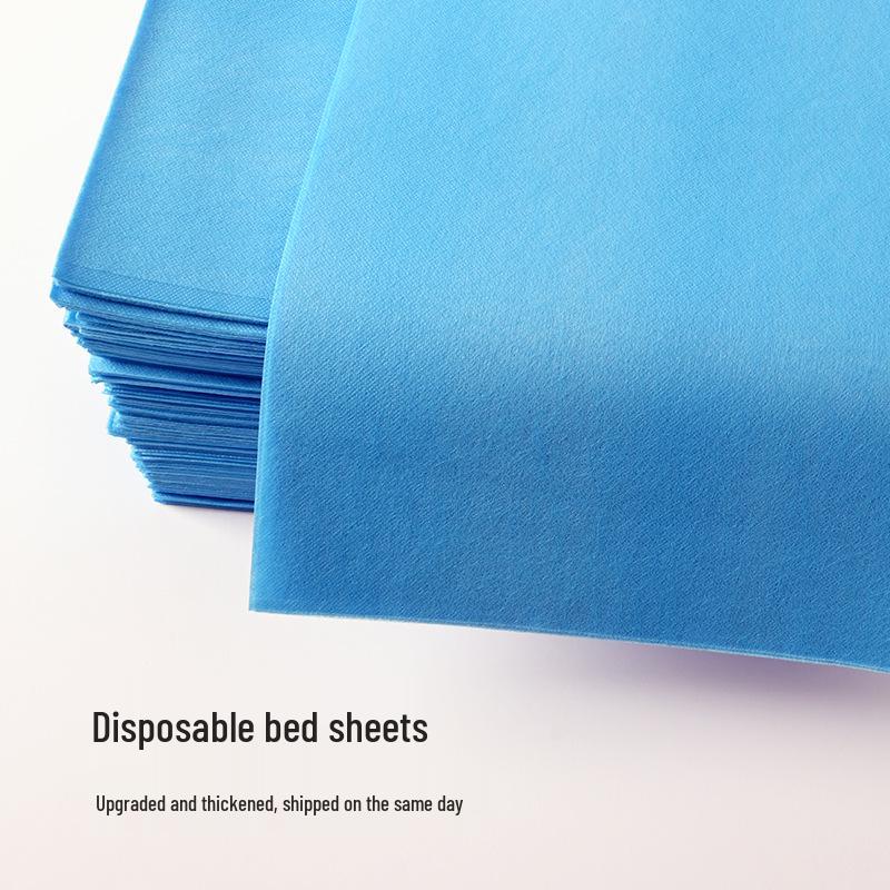 Oil-Proof Disposable Bed Sheets for Beauty Salon and Physiotherapy - Thickened with Hole, Pack of 100.