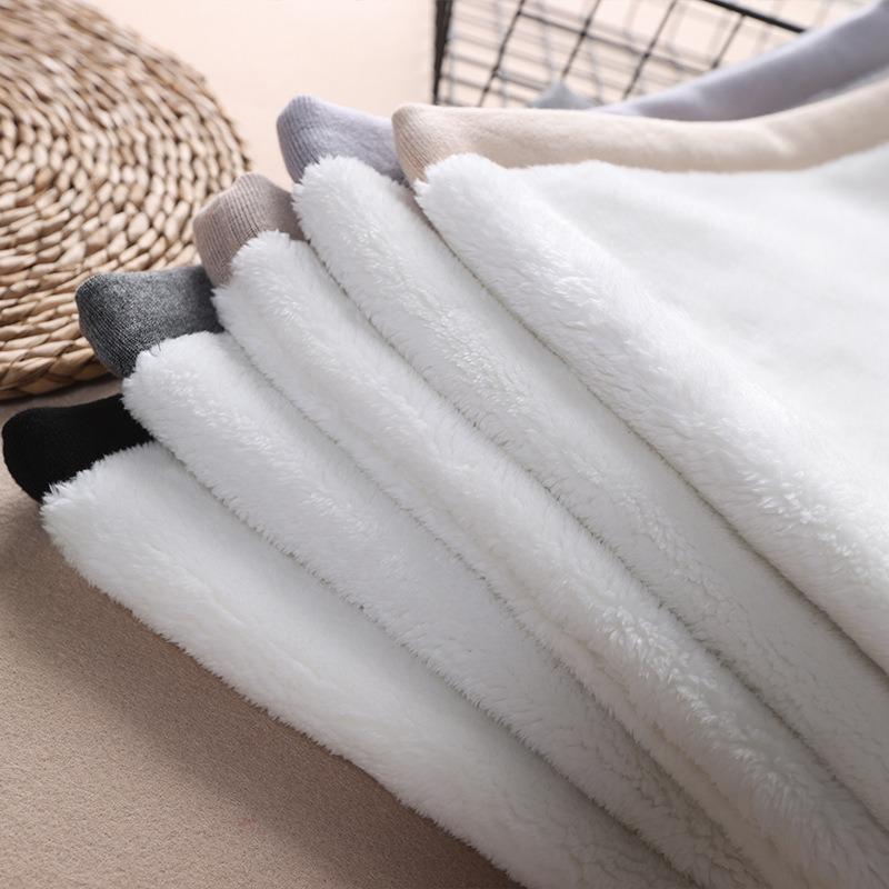 Unisex Thickened Velvet Waist Protection Belt - Winter Cold-Proof Knitted Cotton for Added Warmth