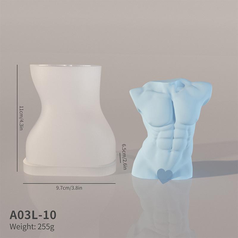 3D Human Silicone Candle Mold Diy Aromatherapy Candle Handmade Decoration Soap Chocolate Tool Cake Mold