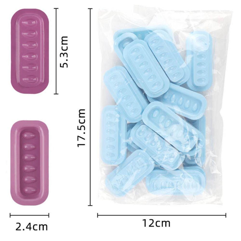 100PCS Adhesive Eyelash Glue Pallet Strip Shaped Plastic Gasket Palett Lash Adhesive Stand Pads