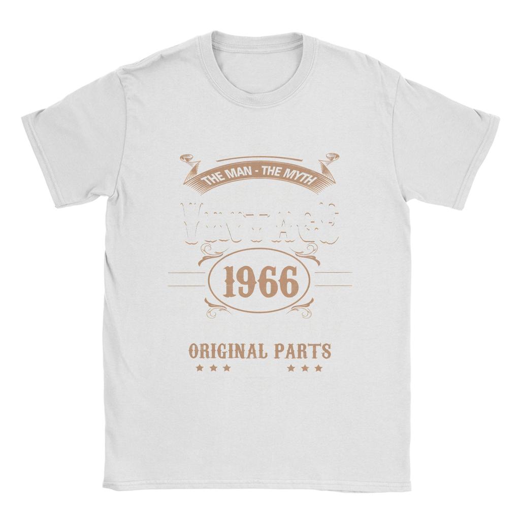 60th Birthday Vintage 1966 Unisex Myth Legend Retro Birthday Gift T Shirts Unisex Pure Cotton Amazing TShirt Crew Neck Tee Shirt