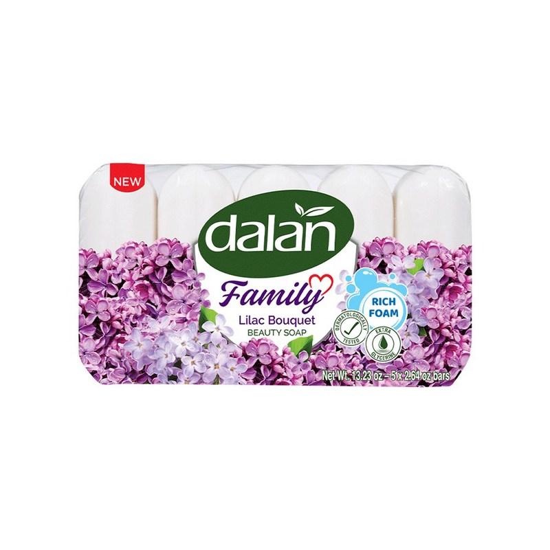 Dalan Family Lilac Bouquet Beauty Soap 75g 5 Pcs Hand & Body Wash Solid Soap