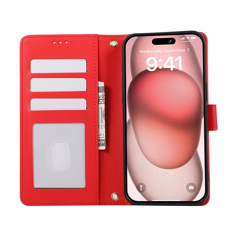 Flip phone case for Samsung S25Edge mobile phone leather case card S24 UITRAS21FES21PLUS23