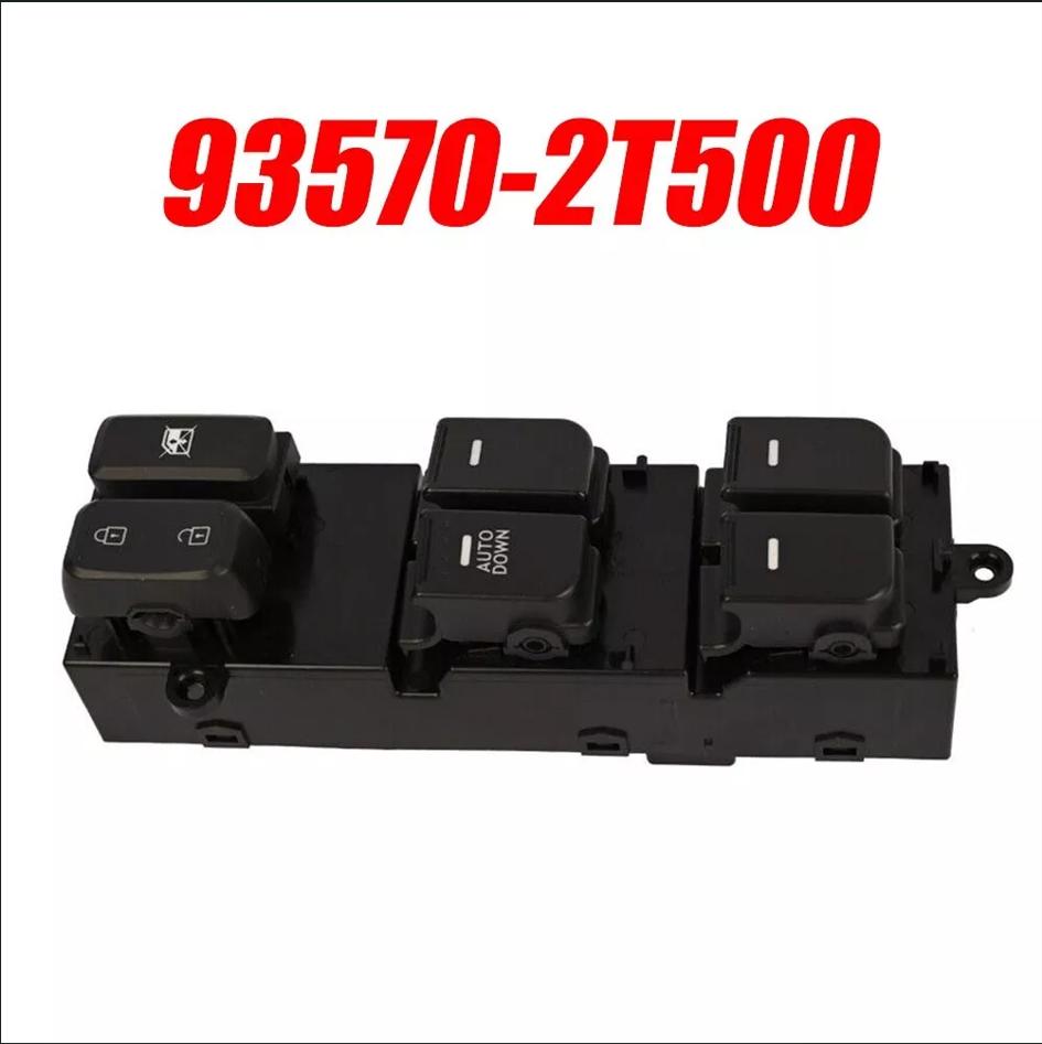 Driver Side Window Glass Master Switch Auto UpDown Black For Kia Optima 2014-15 93570 2T500