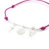 Les Trésors De Lily [J0810] - Bracelet Argent 'Tête de Mort' rose argenté - 10 mm
