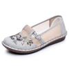 Bestickte Schuhe im Ethno-Stil Damen-Mesh-Schuhe Sommer Damen Ein-Pedal Retro-Mode Hanfu-Schuhe Mesh Alte Pekinger Stoffschuhe