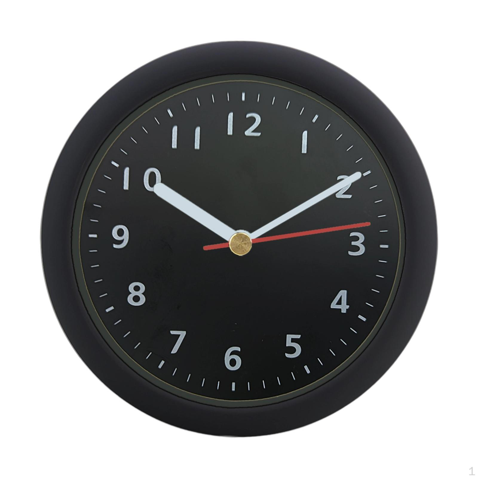 

15,2 см Круглые Водонепроницаемые Современные Простые Креативные Декоративные Бесшумные Настенные Часы для Black