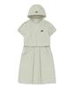 BBC EARTH Women'S Layered Hoodie Dress Light Olive