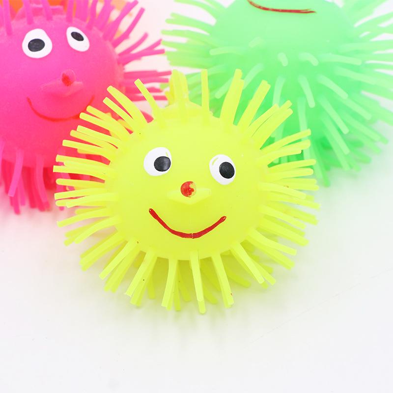Vent Hedgehog Gifts Children Glow Toys Ball Soft elastic LED Light  Unique