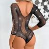 Sexy Temptation Fishing Net Halloween Suit Europe and America Hollow Perspective Thin New Year's Eve Underwear