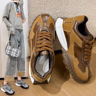 Spring and Autumn Women's Slip-On Designer Sneakers Classic Fashion Casual Versatile Thick-soled Retro Women's Flat Shoes