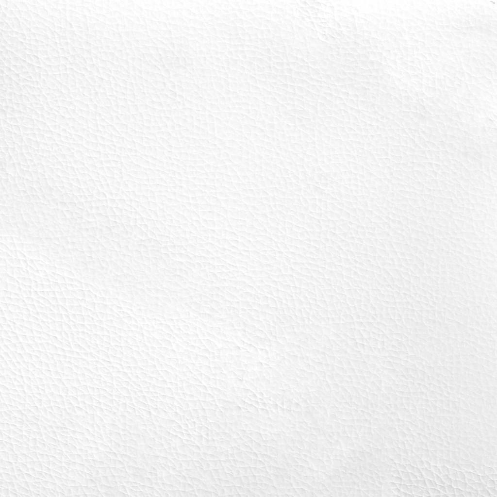 Bed Frame with Mattress Pure White 180 x 200 cm Fabric