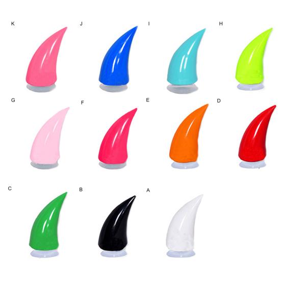 Helmhörner Wasserdichter doppelseitiger Klebstoff aus Gummi Niedliche Helm-Teufelshörner